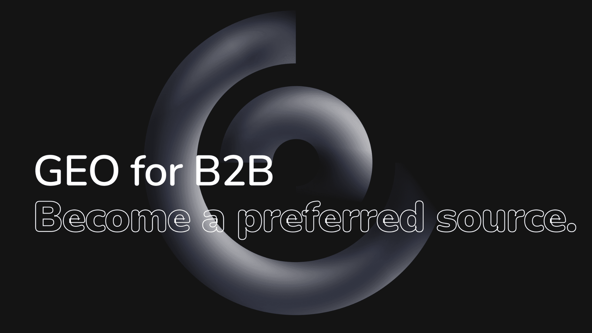 GEO for B2B